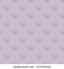 Vector seamless pattern with herbal elements. Pastel pink background. Textile sketch, background, wrapping paper, design, packaging. Eps 8.