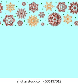 Vector seamless pattern for holiday Thanksgiving day, a simple hand-drawn winter design on neutral background with copy space (place for your text).