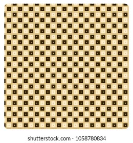 Vector seamless pattern, hollow squares, geometric background