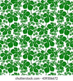 Vector seamless pattern of hop