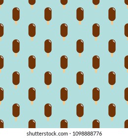 Vector seamless pattern of ice cream