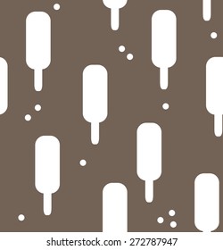 Vector seamless pattern. Ice cream wallpaper. Summer background. Kids texture.