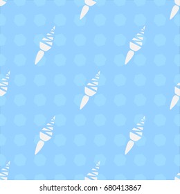 Vector seamless pattern with ice creams and hexagons