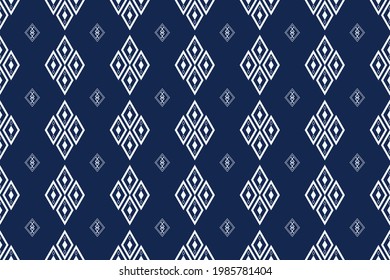 Patrón de vectores sin soldadura Ilustración Patrón de ikat étnico Patrón tribal India textura nativa geométrica Origen étnico de la alfombra, papel pintado, ropa, envoltura, Batik, tela, moda 