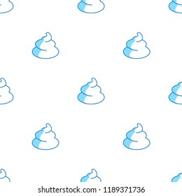 Vector Seamless Pattern Illustration With Foam Which Can Be Used In Design Of Shaving Foam, Cream, Meringues, Marshmallows. Clouds