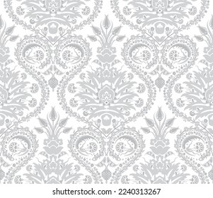 vector seamless pattern illustration in gray tone