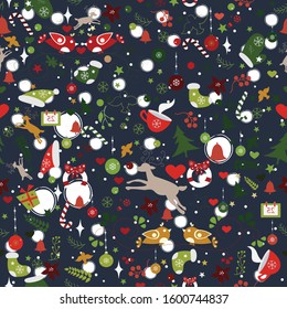 Vector Seamless Pattern. Vector Illustration. Modern Color Design