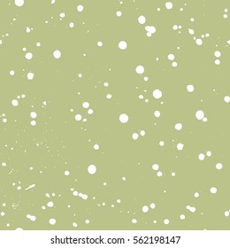 Vector seamless pattern with inc splash, blots, smudge and brush strokes. Green Grunge template for web background, prints, wallpaper, surface, wrapping, elements for design