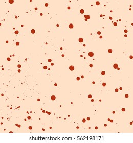 Vector seamless pattern with inc splash, blots, smudge and brush strokes. Pink Grunge template for web background, prints, wallpaper, surface, wrapping, elements for design