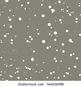 Vector seamless pattern with inc splash, blots, smudge and brush strokes. Grey Grunge template for web background, prints, wallpaper, surface, wrapping, elements for design