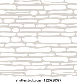 Vector seamless pattern including ethnic Australian motive with white typical elements on grey background