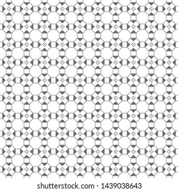 Vector seamless pattern. Infinitely repeating simple elegant texture consisting of outline hexagons, squares, triangles, rhombuses. Geometrical cover surface.