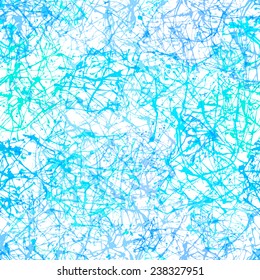 Vector seamless pattern with ink brush strokes.