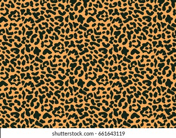 Vector seamless pattern with inky leopard spots for a background or a texture
