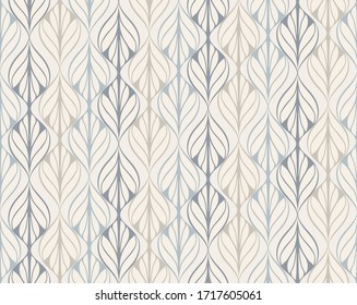 Vector Seamless Pattern Inspired By Retro Wallpaper Designs In Pastel Colors