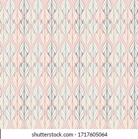 vector seamless pattern inspired by retro wallpaper designs in pastel colors