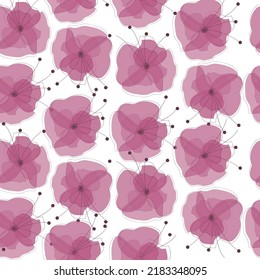 vector seamless pattern inspired by retro wallpaper designs in pastel colors