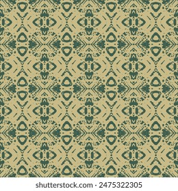 vector seamless pattern inspired by retro wallpaper designs in pastel colors Patchwork tiles. Hexagon pattern