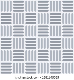 Vector seamless pattern with intertwined rounded stripes, squares. Modern stylish texture. Regularly repeating striped squares. Geometric lattice. Simple color graphic print.