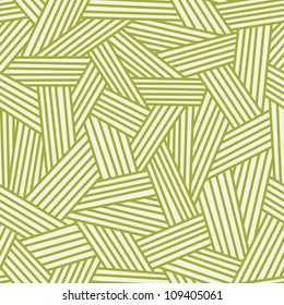 Vector seamless pattern with interweaving of strokes. Traditional hatching of architectural hand drawn graphic. Abstract ornamental simple illustration with stylized grass, carpet and other covering
