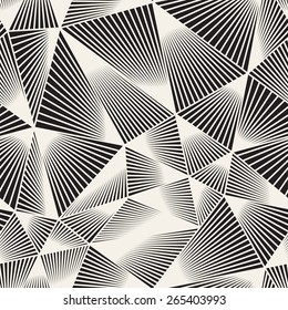 Vector seamless pattern. Irregular abstract linear grid. Graphical hand drawn background. Reticulated monochrome texture. Modern graphic design