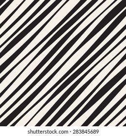 Vector seamless pattern. Irregular abstract  diagonal stripes. Modern graphic texture.