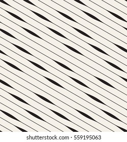 Vector seamless pattern. Irregular abstract thin diagonal stripes. Contemporary graphic texture. Delicate creative print.