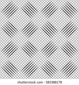 Vector seamless pattern. Irregular abstract grid. Linear hand drawn background. Repeating geometric tiles.
