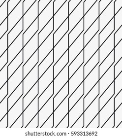 Vector seamless pattern. Irregular abstract grid. Linear hand drawn background. Repeating geometric tiles.