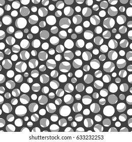 Vector seamless pattern. Irregular grid with rounded angles. Stylish mosaic texture. Hand drawn linear background with structure of mesh leaf veins. Contemporary graphic design.