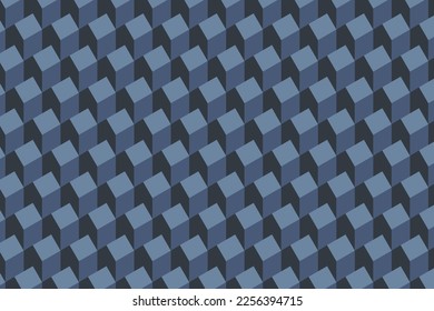 Vector seamless pattern of the isometric house. Abstract 3d homes cover design.