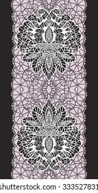Vector seamless pattern with lace.