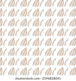 vector seamless pattern with leaf