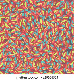 Vector seamless pattern with leaf.