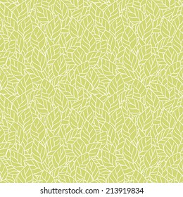 Vector Seamless Pattern With Leaves.