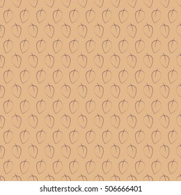Vector seamless pattern with leaves