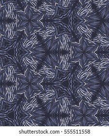 Vector seamless pattern with leaves