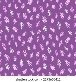Vector seamless pattern with leaves. Can be used for wallpaper, pattern fills, surface textures, fabric prints. Vector illustration.