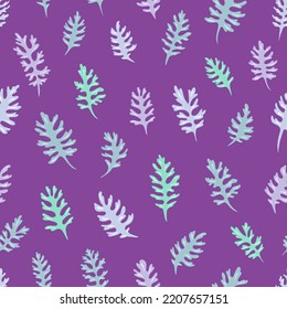 Vector seamless pattern with leaves. Can be used for wallpaper, pattern fills, surface textures, fabric prints. Leaf pattern.
