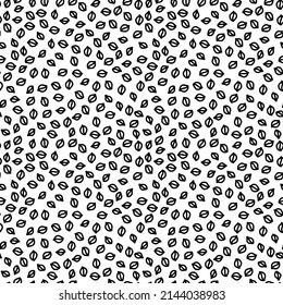 Vector seamless pattern with leaves, repeatable minimalistic background. Repeatable botanical backdrop.