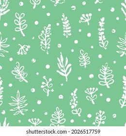 Patrón vectorial sin fisuras con hojas con textura rayada. Diseño botánico para papel de pared, textil, tela, papel de envoltura.