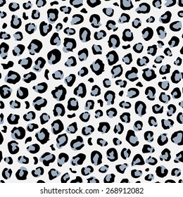 Vector seamless pattern with leopard skin