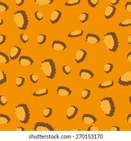 Vector seamless pattern with leopard skin