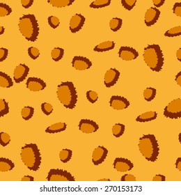 Vector seamless pattern with leopard skin