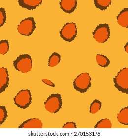 Vector seamless pattern with leopard skin