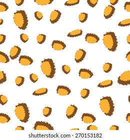 Vector seamless pattern with leopard skin