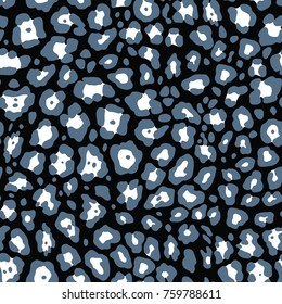 Vector seamless pattern with leopard skin