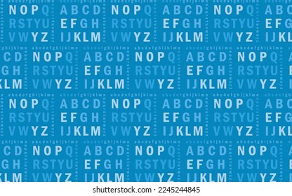 Vector seamless pattern with letters of the alphabet. Suitable for web backgrounds, textiles, clothes, wrapping paper, pages, cover and others.
