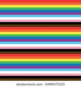 Vector patrón sin fisuras de lgbtq nueva bandera aislada en el fondo