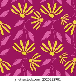 Vector seamless pattern. Liberty pattern in small flowers. Small off white and coral pink flowers. Ivory background. Ditsy floral background.